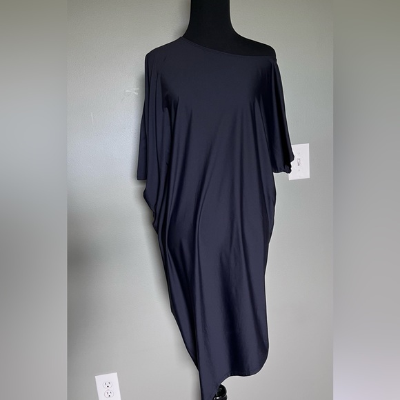 Athleta Draped Crew Dress - size XS Black color - Picture 10 of 12